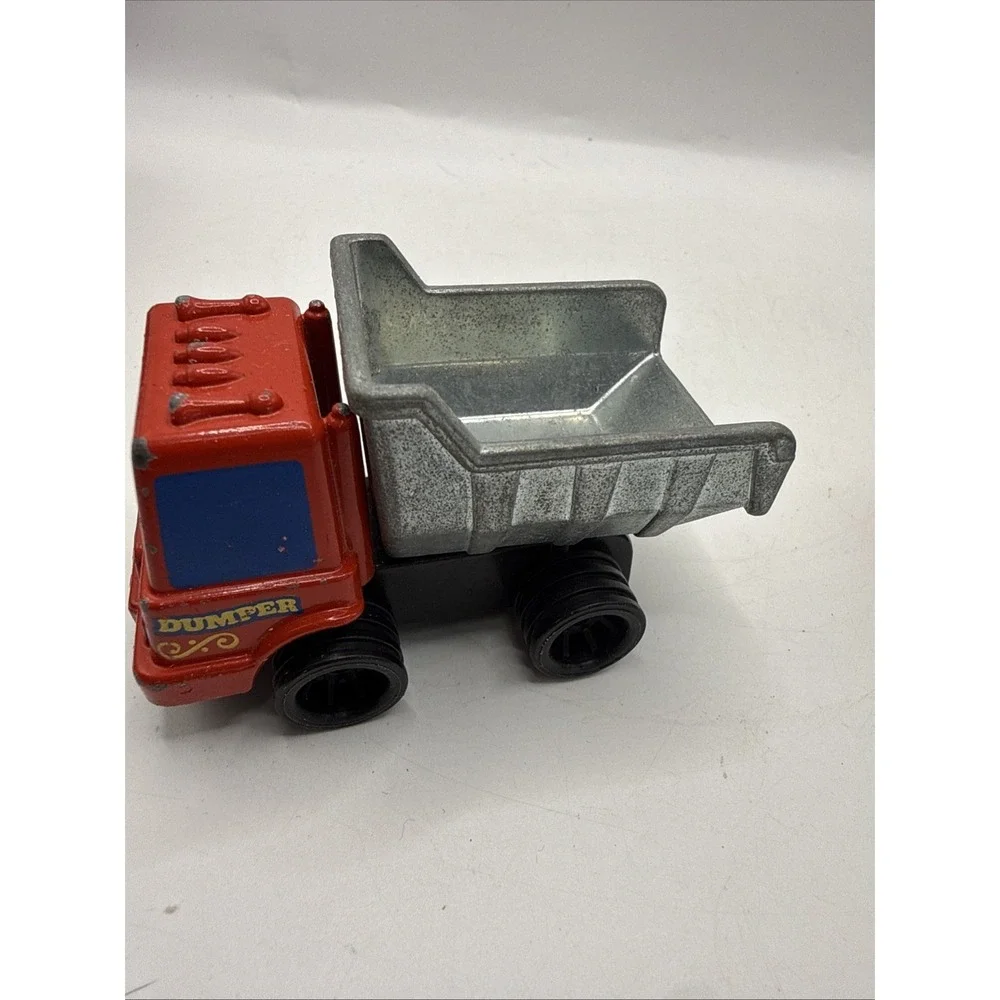 Vintage Lot of 4 Mattel Tonka Fire Trucks & Dumper Diecast Toy Vehicles 1979